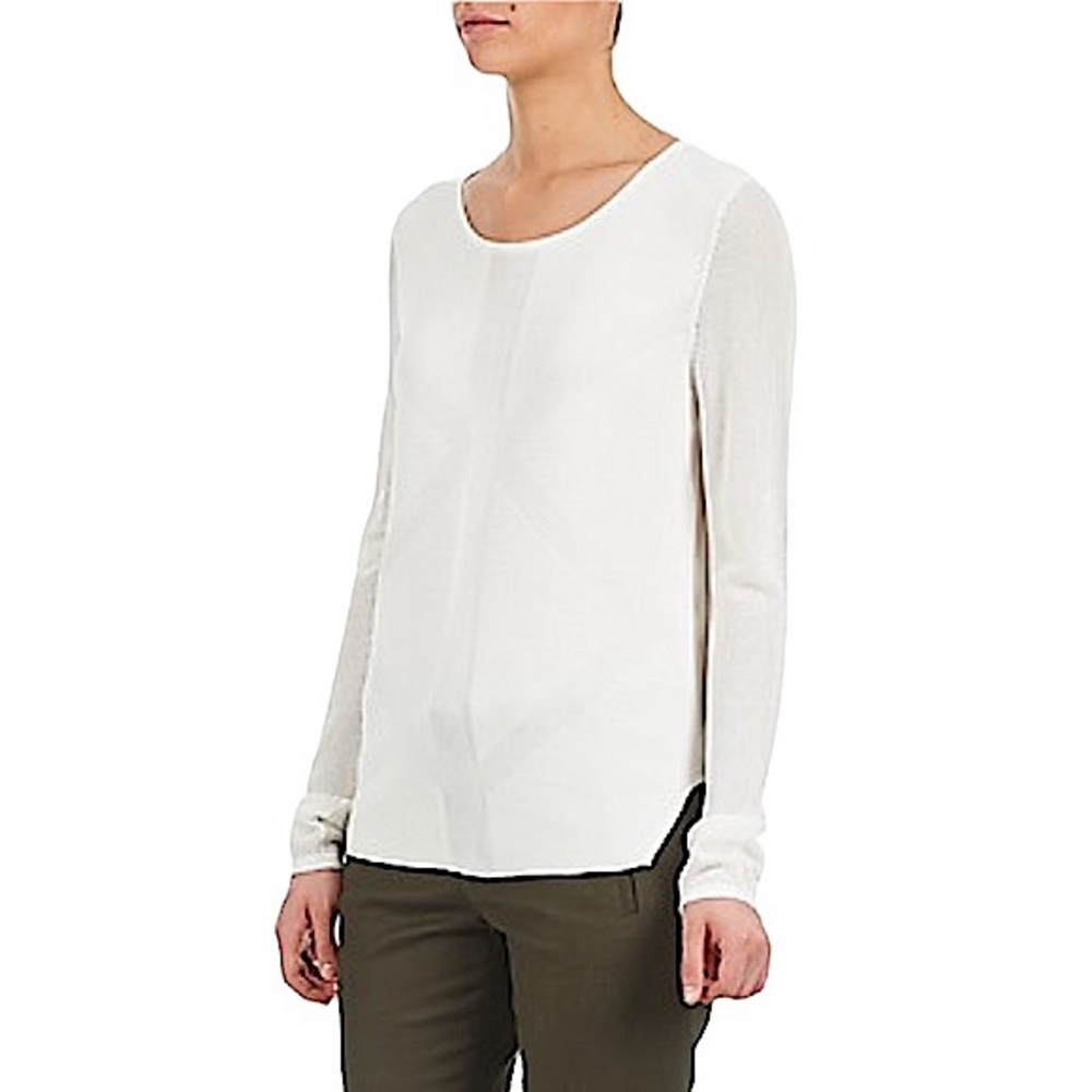 NWOT AMERICAN RETRO Gemma Sweater spring mesh white size 00 new without tags
